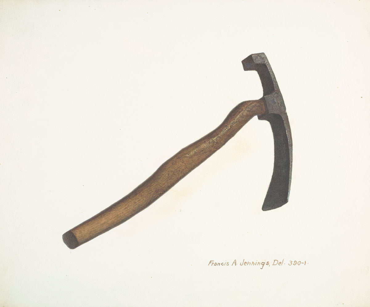 Coopers Adz by Francis Jennings (American, active c. 1935 - 1940), 16X12"(A3)Poster Print