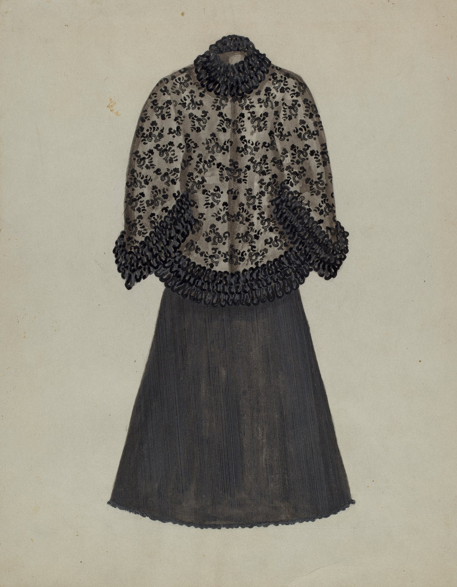 Dress by Evelyn Bailey (American, active c. 1935), 16X12"(A3)Poster Print