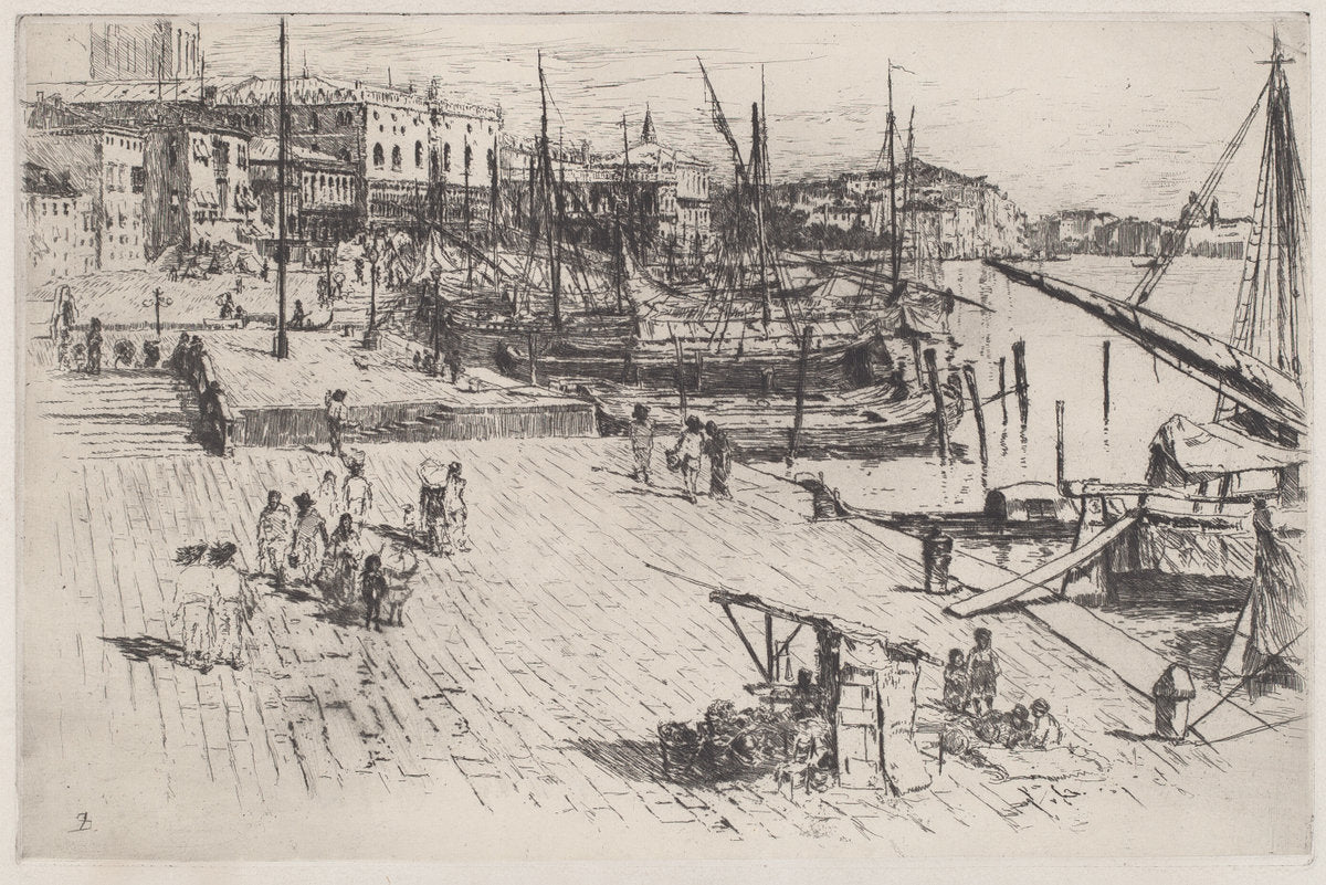 Riva Delgi Schiavoni #1 by Frank Duveneck (American, 1848 - 1919), 16X12"(A3)Poster Print