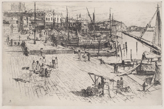 Riva Delgi Schiavoni #1 by Frank Duveneck (American, 1848 - 1919), 16X12"(A3)Poster Print