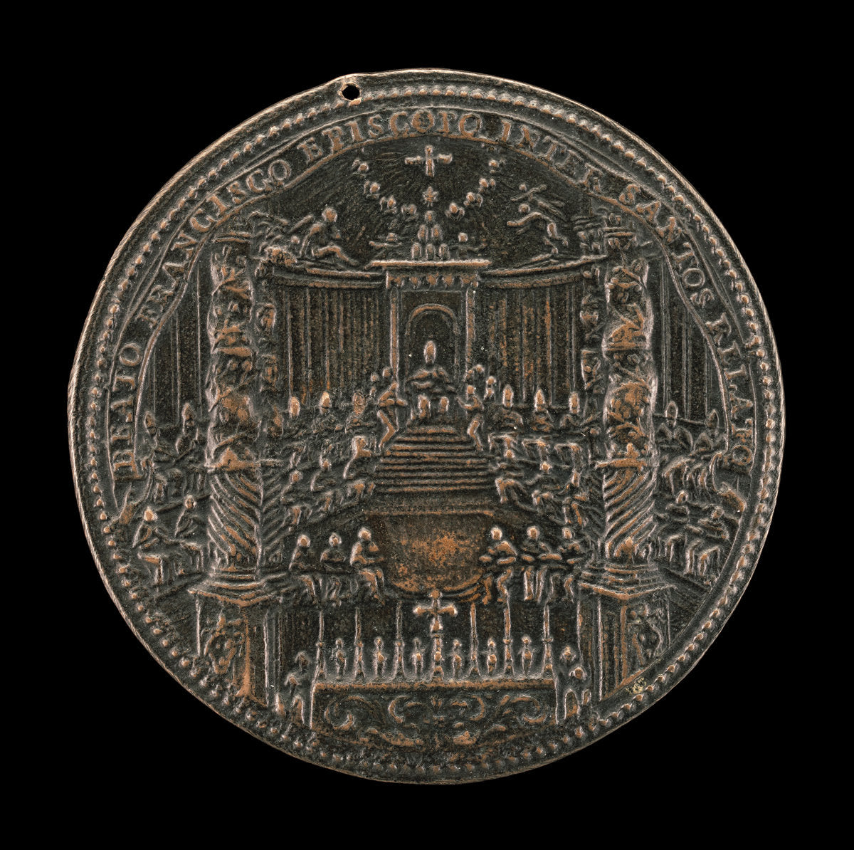 Canonization of Saint Francis of Sales in Saint Peter's [reverse] by Gasparo Morone Mola (Milanese (?), active 1627 - 1669), 16X12"(A3)Poster Print