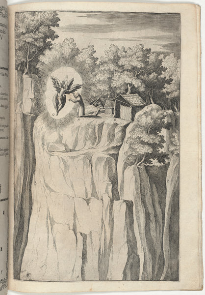 Stigmata of Saint Francis (Stimmate di San Francesco) [plate Y] by Jacopo Ligozzi (artist), Raffaello Schiaminossi (etcher), Lino Moroni (author) (Italian, 1547 - 1627), 16X12"(A3)Poster Print
