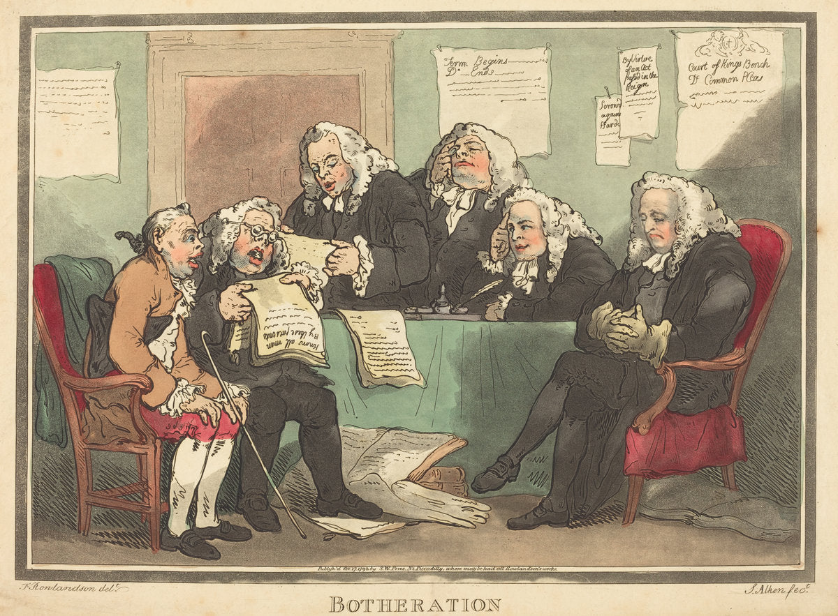 Botheration by Thomas Rowlandson (British, 1756 - 1827), 16X12"(A3)Poster Print