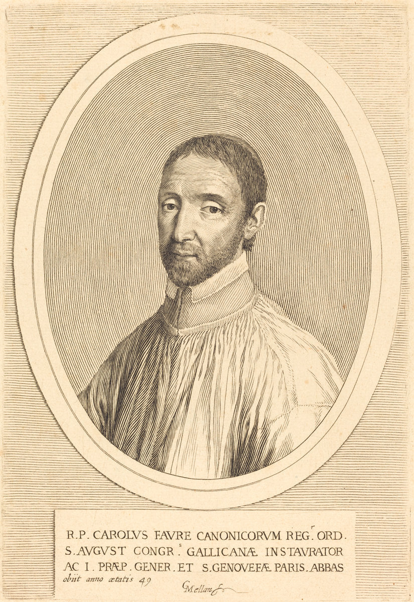 Charles Favre by Claude Mellan (French, 1598 - 1688), 16X12"(A3)Poster Print