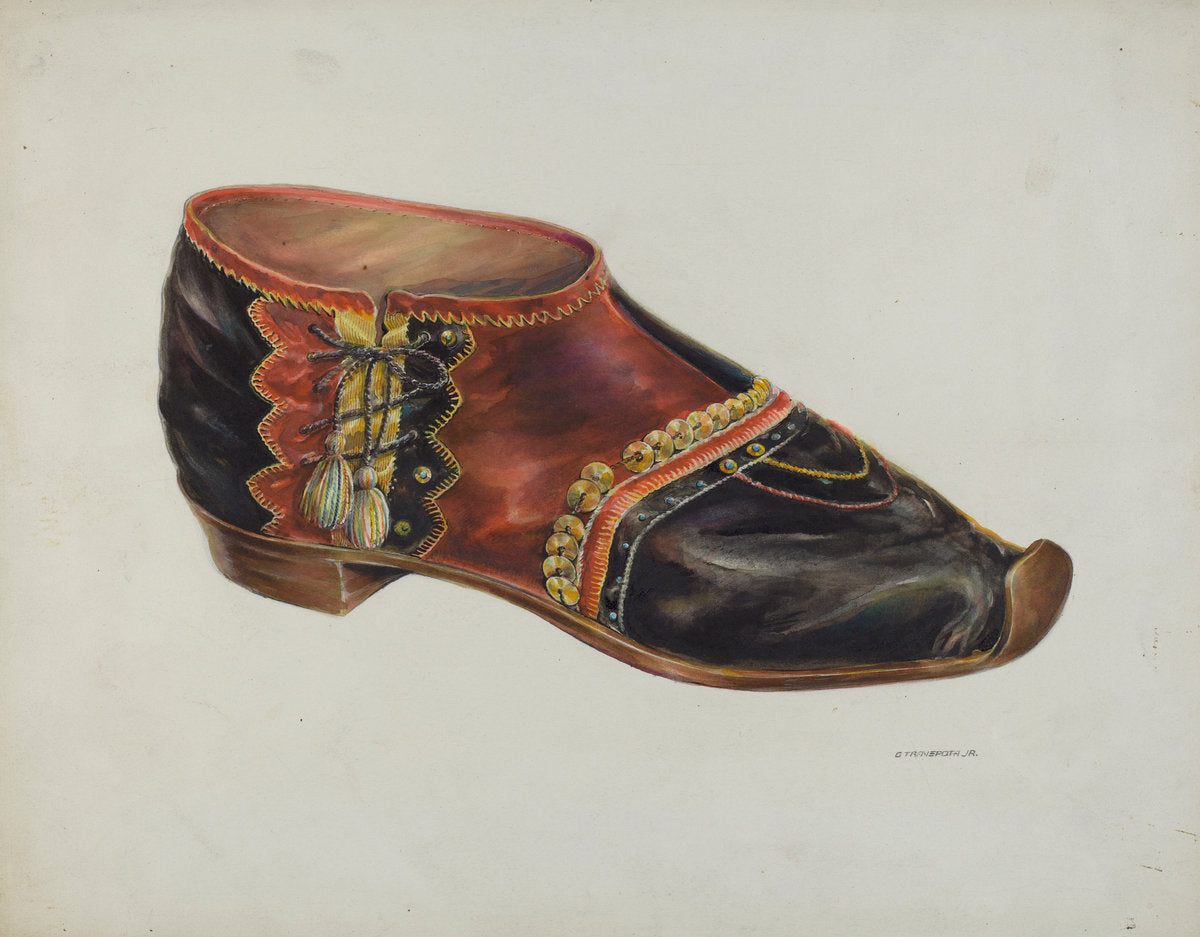 Velvet Shoe by Gerald Transpota (American, active c. 1935), 16X12"(A3)Poster Print