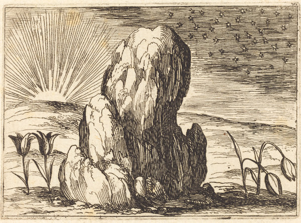 The Tulips and the Sun by Jacques Callot (French, 1592 - 1635), 16X12"(A3)Poster Print