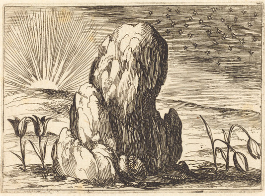 The Tulips and the Sun by Jacques Callot (French, 1592 - 1635), 16X12"(A3)Poster Print