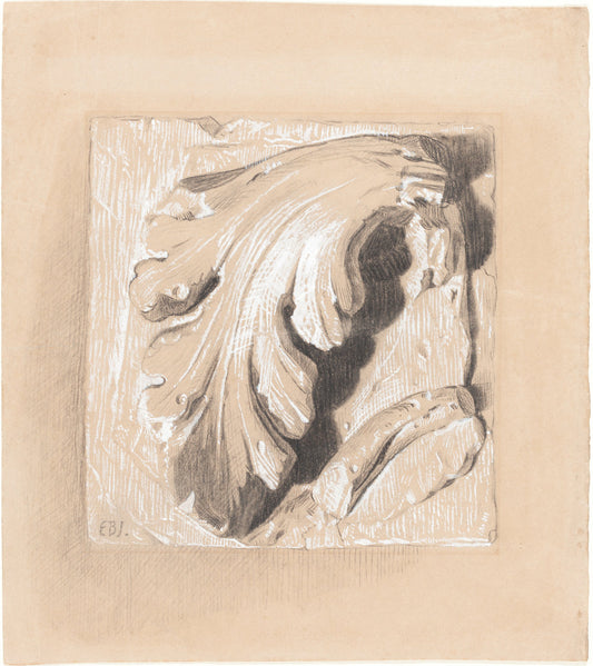 A Fragment from an Antique Frieze by Sir Edward Coley Burne-Jones (British, 1833 - 1898), 16X12"(A3)Poster Print