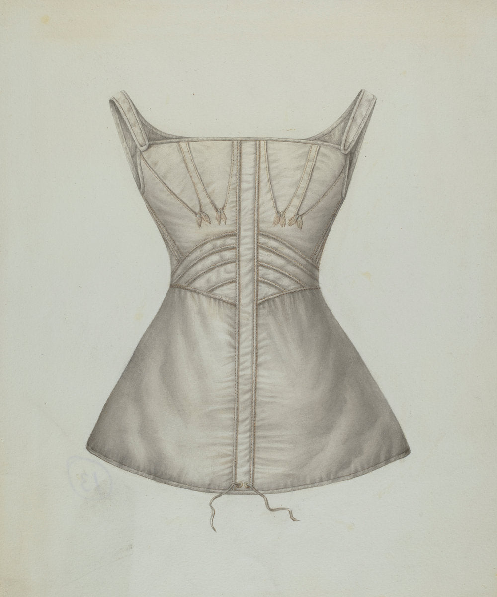 Corset by Marie Mitchell (American, active c. 1935), 16X12"(A3)Poster Print