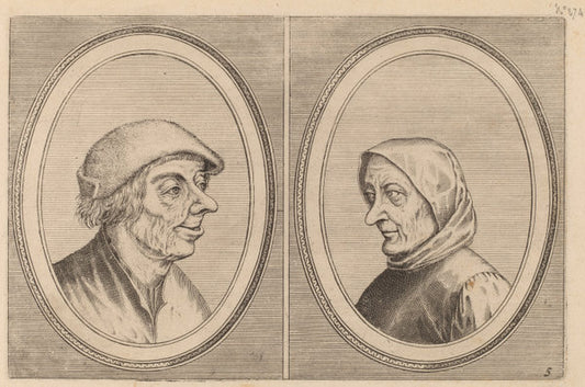 Mondighe Melis and "Smeerighe Els" by Johannes and Lucas van Doetechum after Pieter Bruegel the Elder (Dutch, died 1605), 16X12"(A3)Poster Print