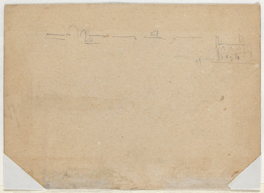 Roof Line [verso] by Winslow Homer (American, 1836 - 1910), 16X12"(A3)Poster Print