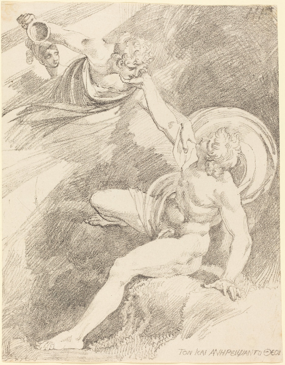 The Rape of Ganymede by Henry Fuseli (Swiss, 1741 - 1825), 16X12"(A3)Poster Print
