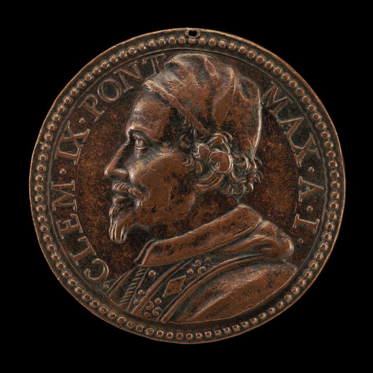 Clement IX (Giulio Rospigliosi, 1600-1669), Pope 1667 [obverse] by Gasparo Morone Mola (Milanese (?), active 1627 - 1669), 16X12"(A3)Poster Print