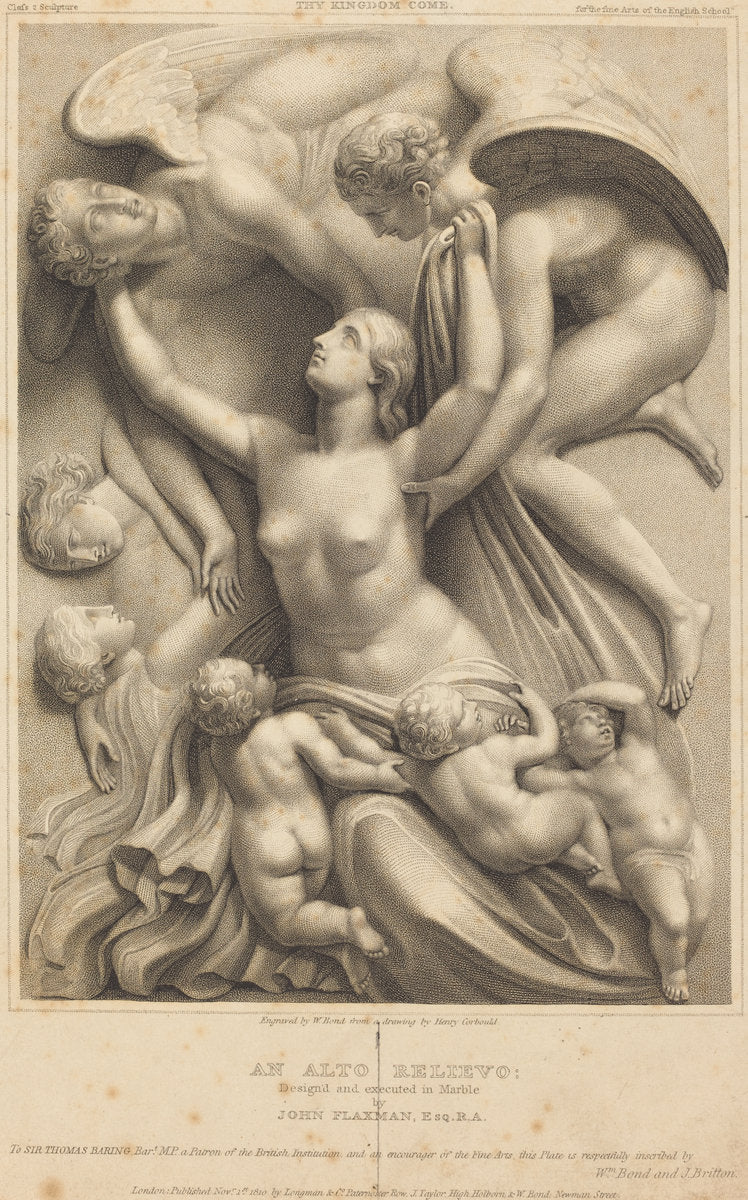 Thy Kingdom Come (Monument to Sir Thomas Barting) by William Bond after Henry Corbould after John Flaxman (British, active c. 1799/1833), 16X12"(A3)Poster Print