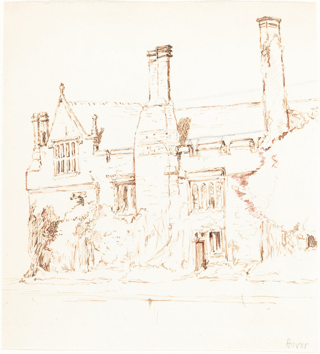 Hever Castle by Henry Eddowes Keene (British, 1824 - 1909), 16X12"(A3)Poster Print