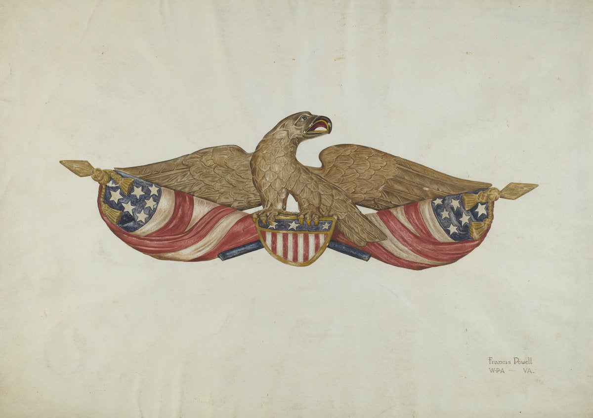 Sternboard Eagle by F.W. Powell (American, active c. 1935), 16X12"(A3)Poster Print