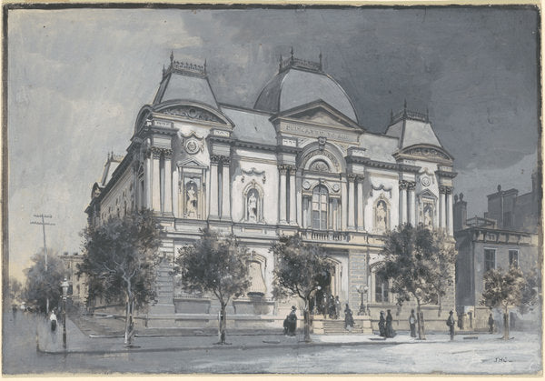 The Old Corcoran Gallery of Art by John H. Cocks (American, 1850 - 1938), 16X12"(A3)Poster Print