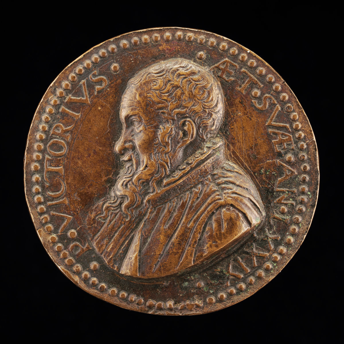 Pietro Vettori the Younger, 1499-1585, Florentine Scholar [obverse] by Gaspare Romanelli (Florentine, active 1560/1609), 16X12"(A3)Poster Print