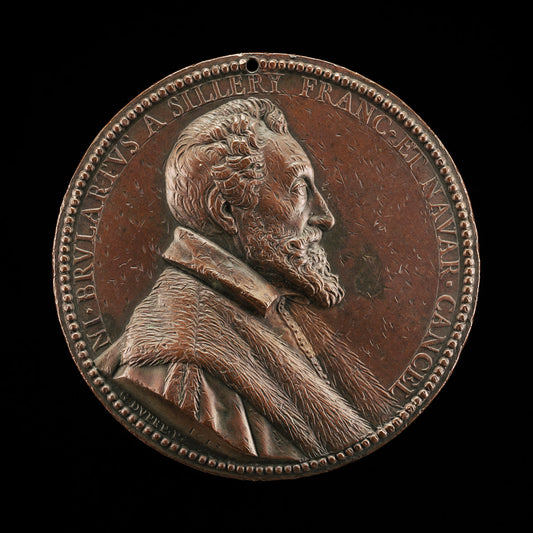 Nicolas Brulart de Sillery, 1544-1624, Chancellor of France 1607 [obverse] by Guillaume Dupré (French, c. 1574 - 1642), 16X12"(A3)Poster Print
