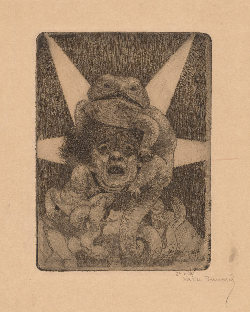 Cauchemar (Nightmare) by Valère Bernard (French, 1880 - 1936), 16X12"(A3)Poster Print