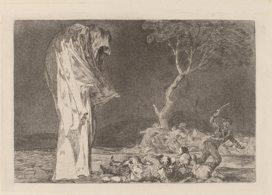 Disparate de miedo (Folly of Fear) by Francisco de Goya (Spanish, 1746 - 1828), 16X12"(A3)Poster Print