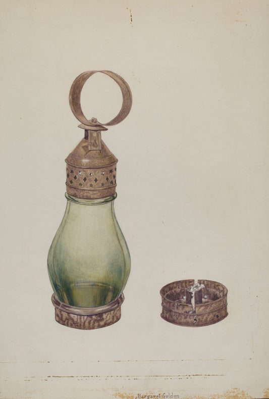 Lantern by Margaret Golden (American, active c. 1935), 16X12"(A3)Poster Print