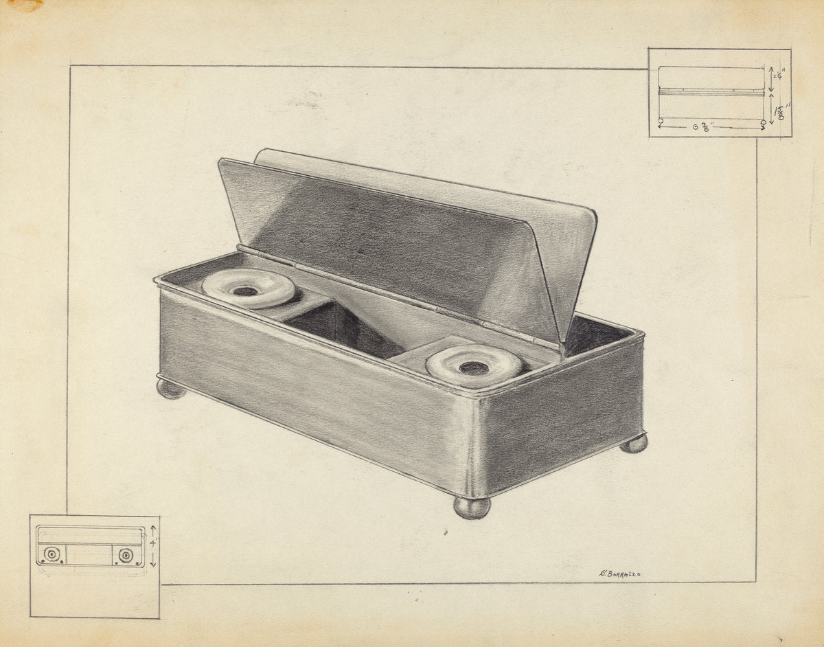 Inkwell by Salvatore Borrazzo (American, active c. 1935), 16X12"(A3)Poster Print