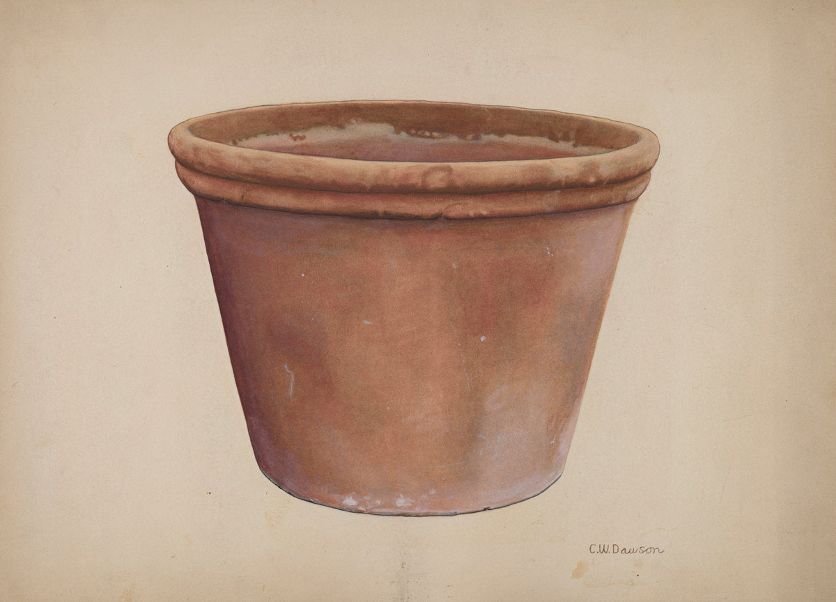 Flower Urn by Clarence W. Dawson (American, active c. 1935), 16X12"(A3)Poster Print