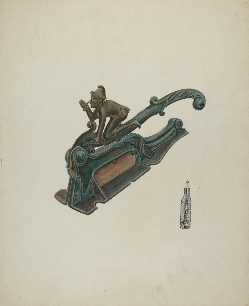 Perique Tobacco Cutter by Al Curry (American, active c. 1935), 16X12"(A3)Poster Print
