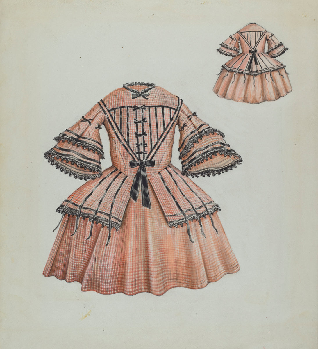 Child's Dress by Al Curry (American, active c. 1935), 16X12"(A3)Poster Print