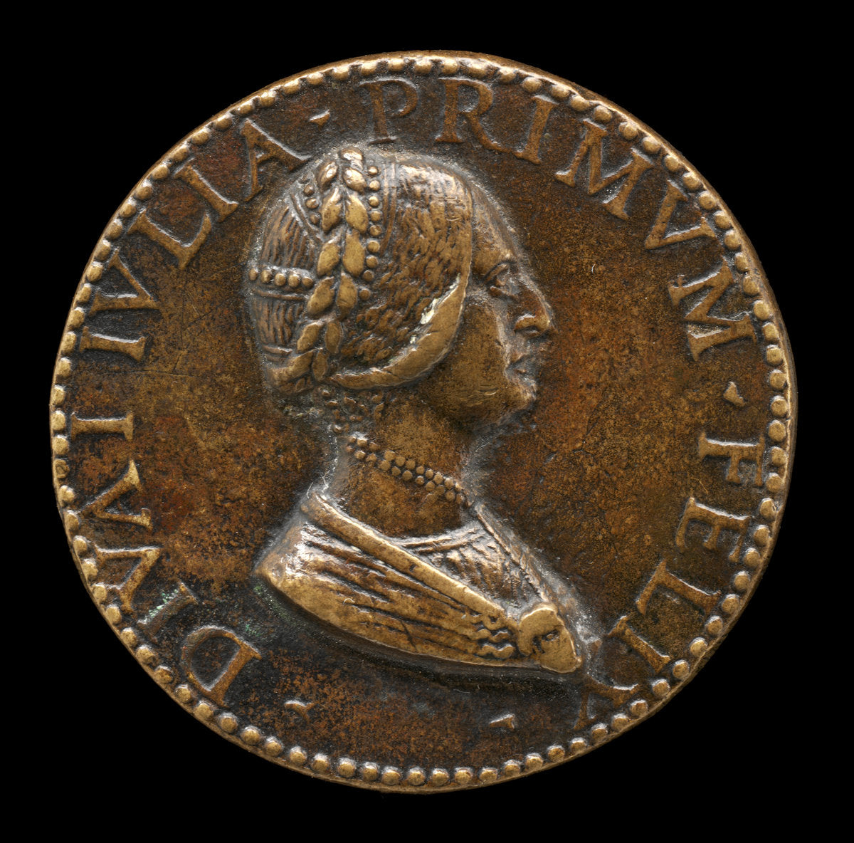 Diva Giulia [obverse] by Antico (Mantuan, c. 1460 - 1528), 16X12"(A3)Poster Print