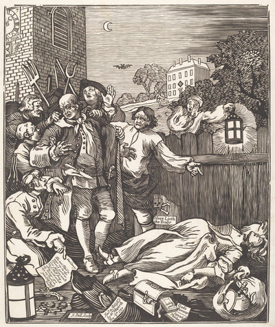 Cruelty in Perfection by John Bell, after William Hogarth (British, active 1750s), 16X12"(A3)Poster Print