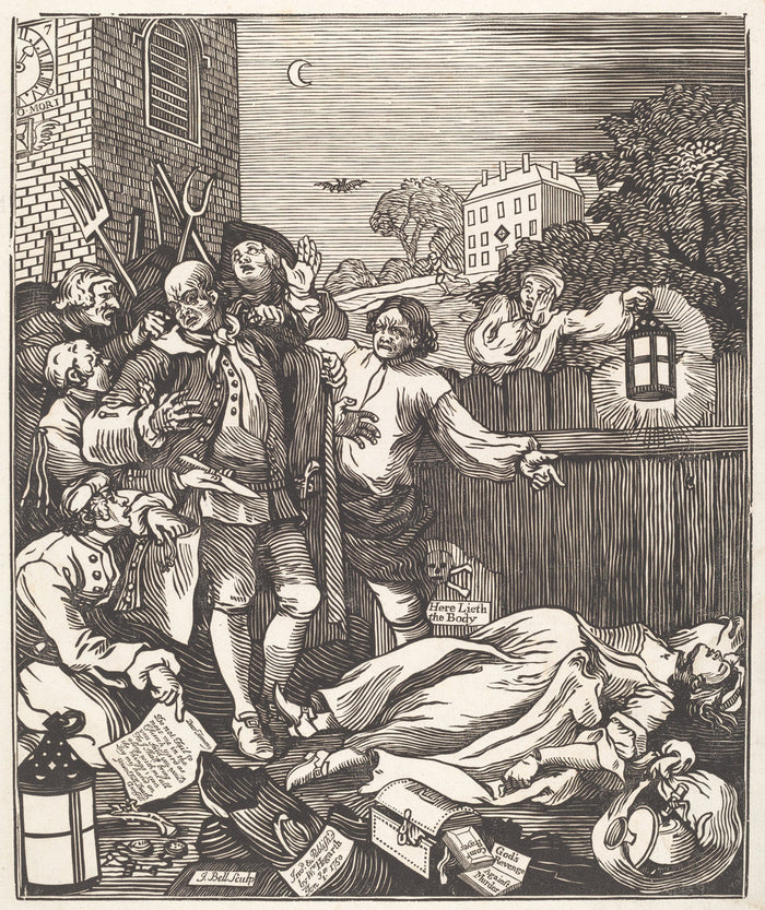 Cruelty in Perfection by John Bell, after William Hogarth (British, active 1750s), 16X12