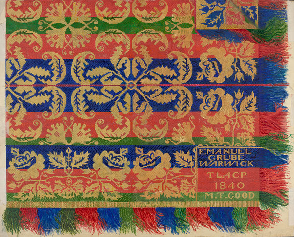 Coverlet by Albert Eyth (American, active c. 1935), 16X12"(A3)Poster Print