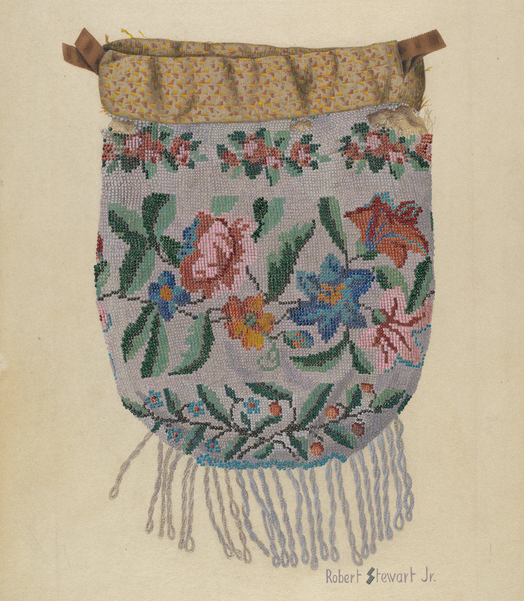 Beaded Bag by Robert Stewart (American, active c. 1935), 16X12"(A3)Poster Print