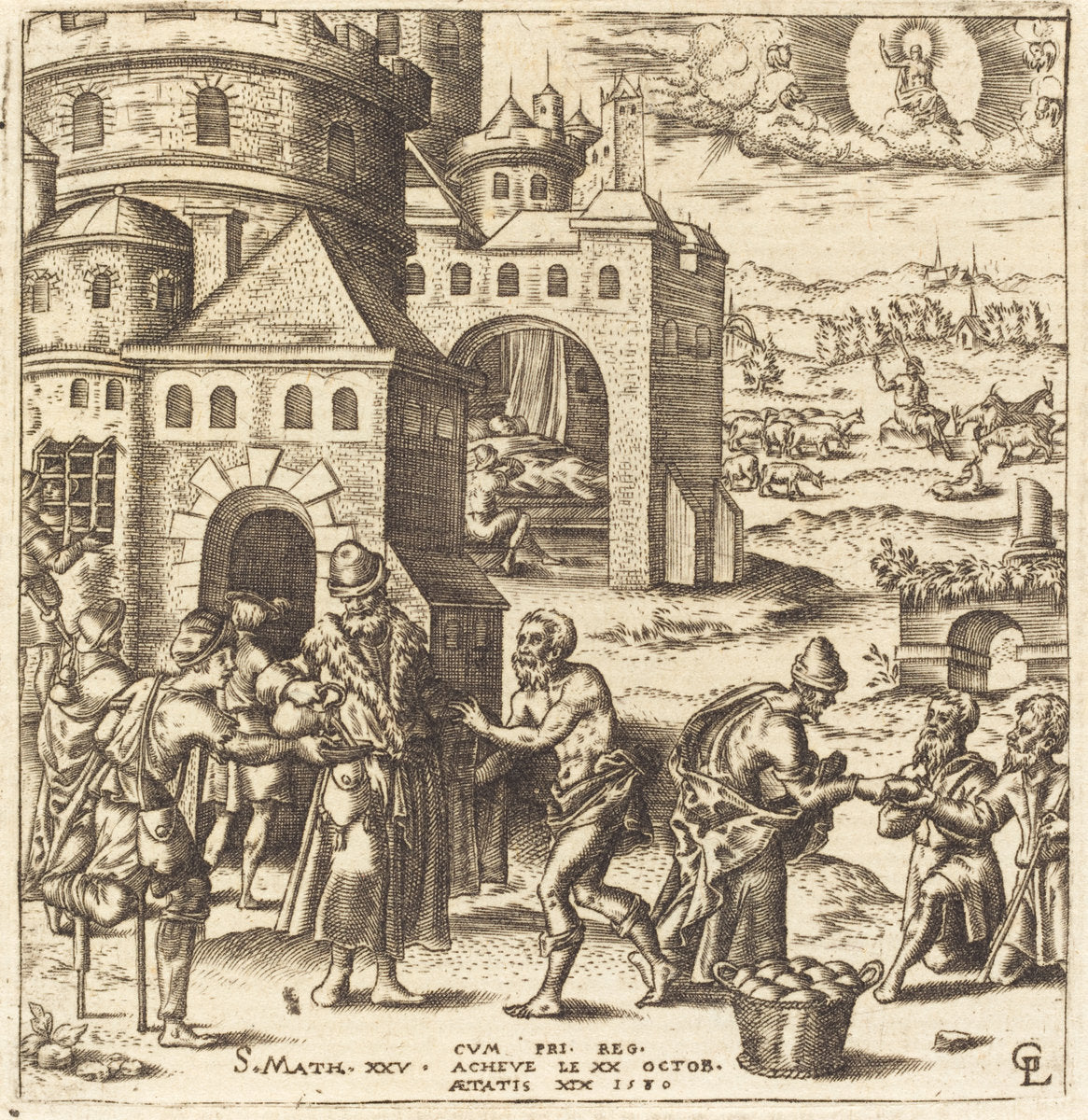 Teachings on the Coming of the Judgment by Léonard Gaultier (French, 1561 - 1641), 16X12"(A3)Poster Print