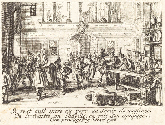 The Parents Bestow Gifts by Jacques Callot (French, 1592 - 1635), 16X12"(A3)Poster Print