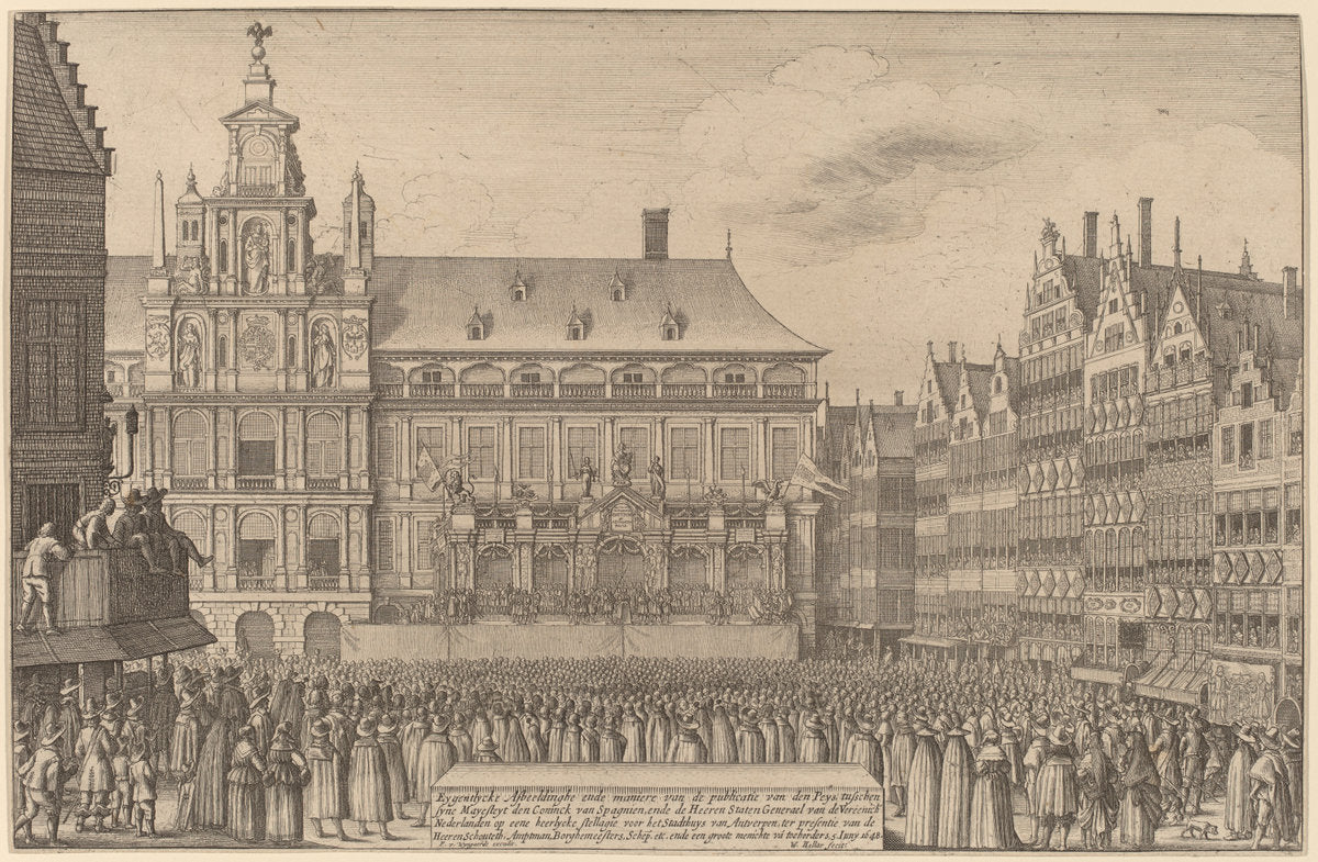 The Peace of Munster by Wenceslaus Hollar (Bohemian, 1607 - 1677), 16X12"(A3)Poster Print