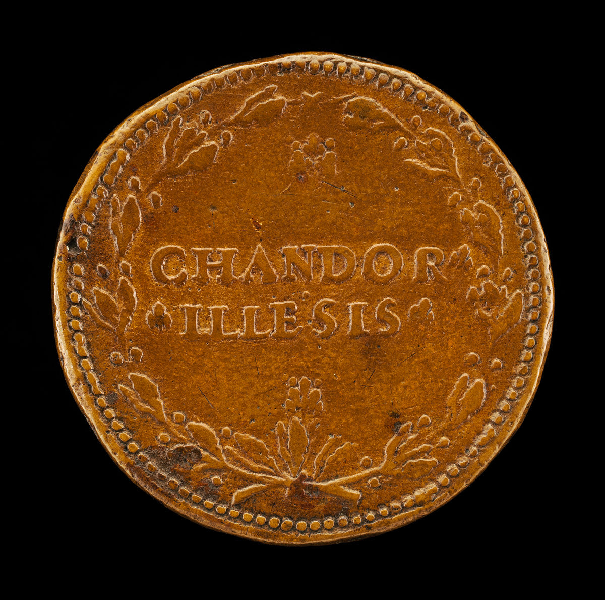 Inscription in a Laurel Wreath [reverse] by Leone Leoni (Milanese, c. 1509 - 1590), 16X12"(A3)Poster Print