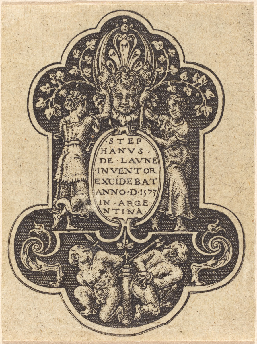 Title Page by Etienne Delaune (French, 1518/1519 - 1583), 16X12"(A3)Poster Print