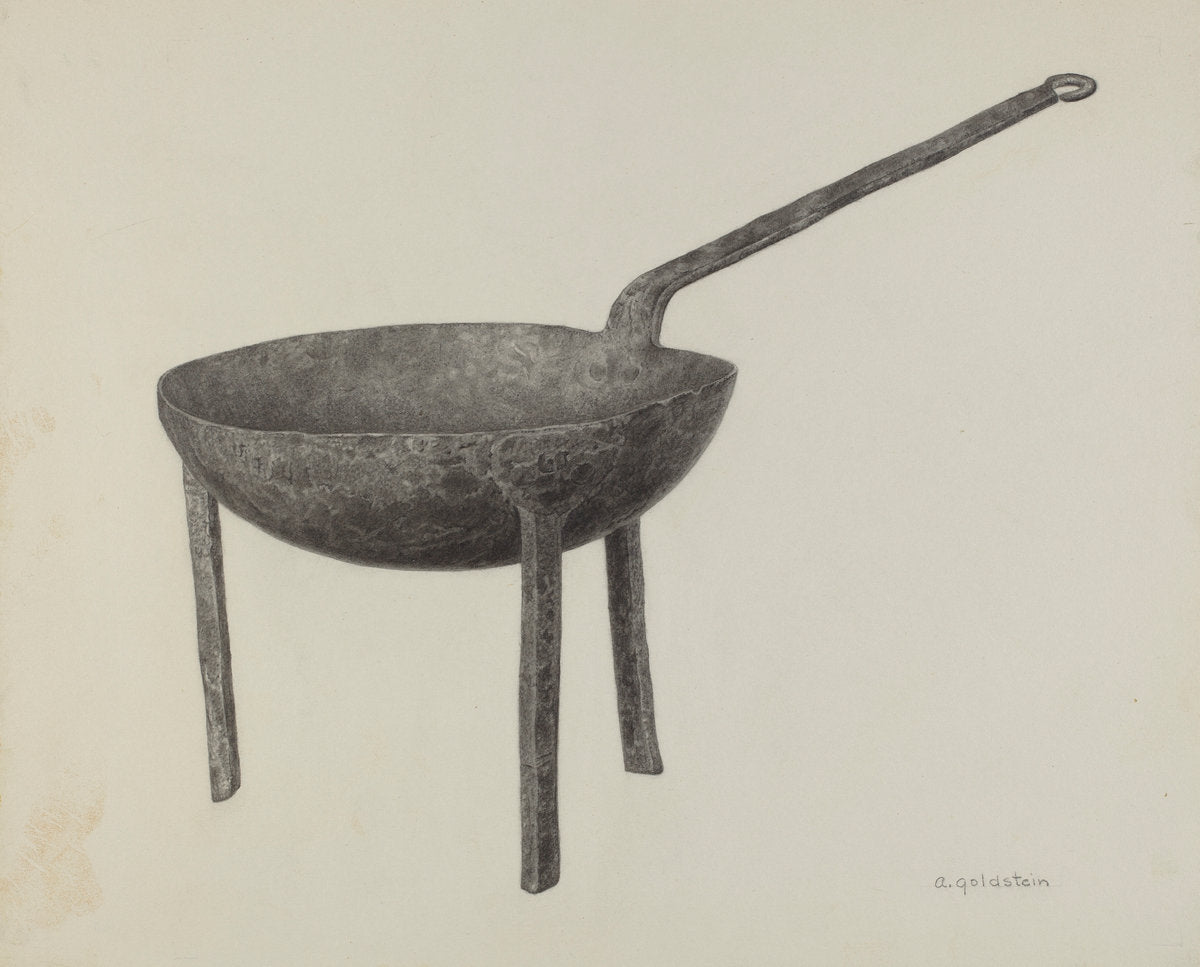 Skillet by Alfred Goldstein (American, active c. 1935), 16X12"(A3)Poster Print