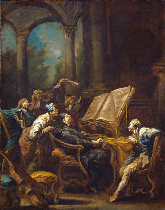 The Choristers by Alessandro Magnasco (Italian, 1667 - 1749), 16X12"(A3)Poster Print