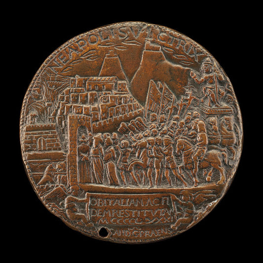 Alfonso's Triumphal Entry into Naples [reverse] by Andrea Guacialoti (Florentine, 1435 - 1495), 16X12"(A3)Poster Print