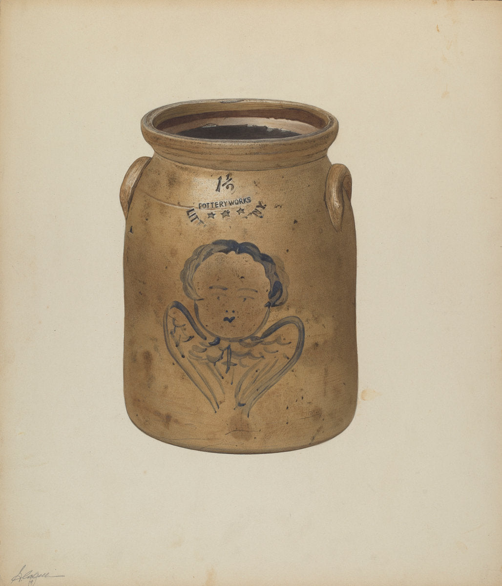 Jar by Giacinto Capelli (American, active c. 1935), 16X12"(A3)Poster Print