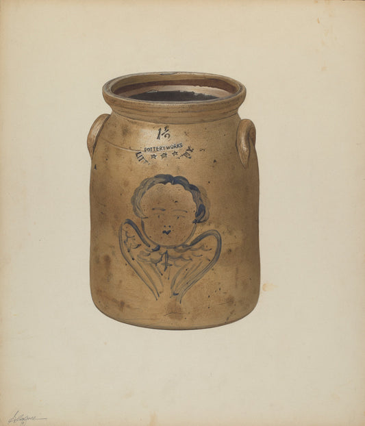 Jar by Giacinto Capelli (American, active c. 1935), 16X12"(A3)Poster Print