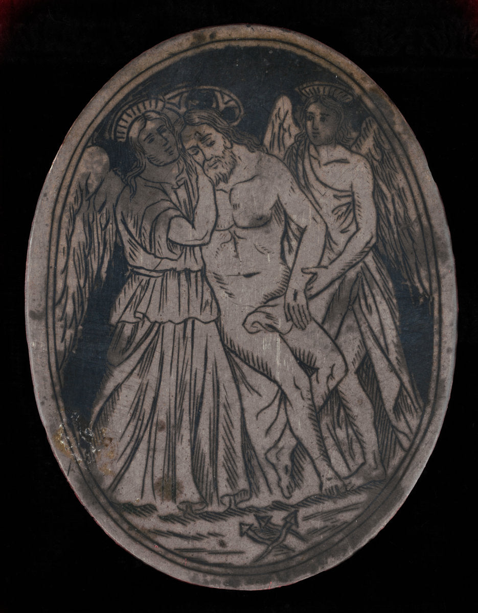c. 1589 by Probably Venetian 16th Century (Dead Christ Supported by Two Angels), 16X12"(A3)Poster Print