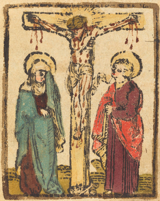 c. 1490/1500 by German 15th Century (Christ on the Cross), 16X12"(A3)Poster Print