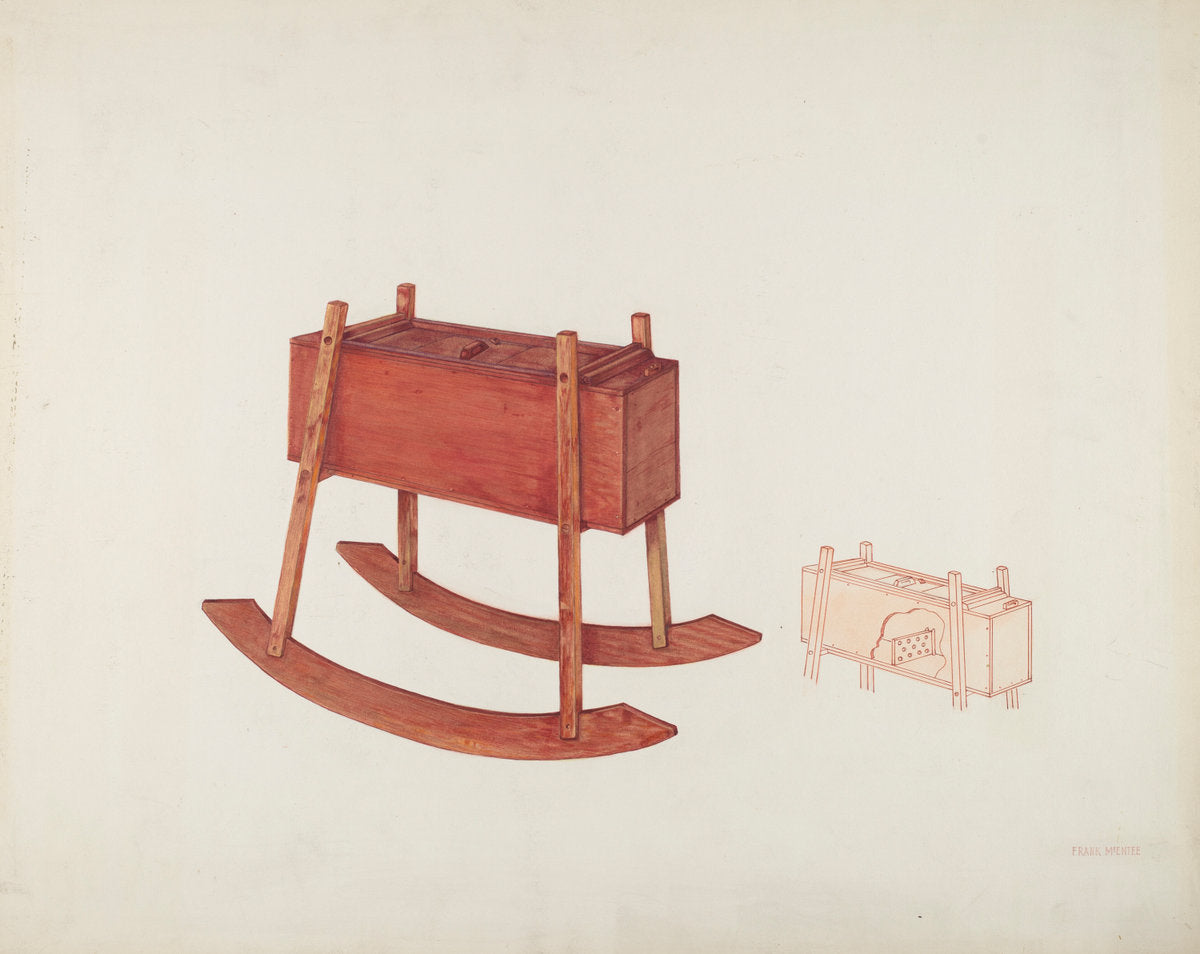 Churn (Rocker Type) by Frank McEntee (American, active c. 1935), 16X12"(A3)Poster Print
