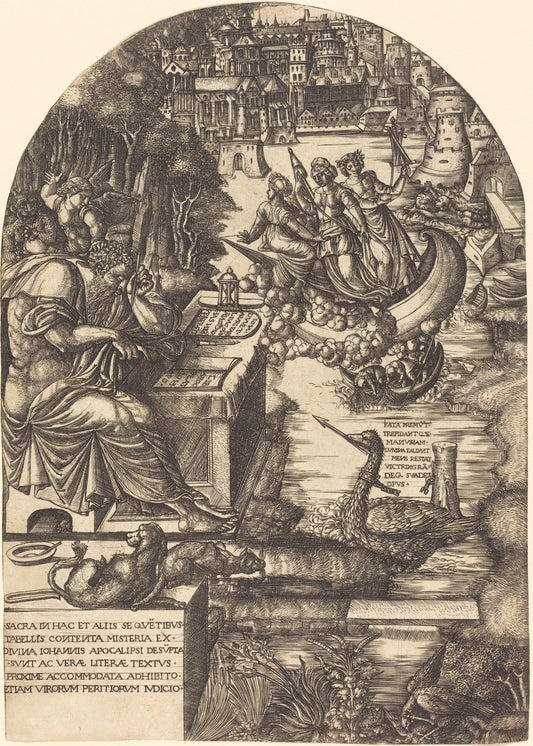 Jean Duvet as Saint John the Evangelist by Jean Duvet (French, 1485 - c. 1570), 16X12"(A3)Poster Print