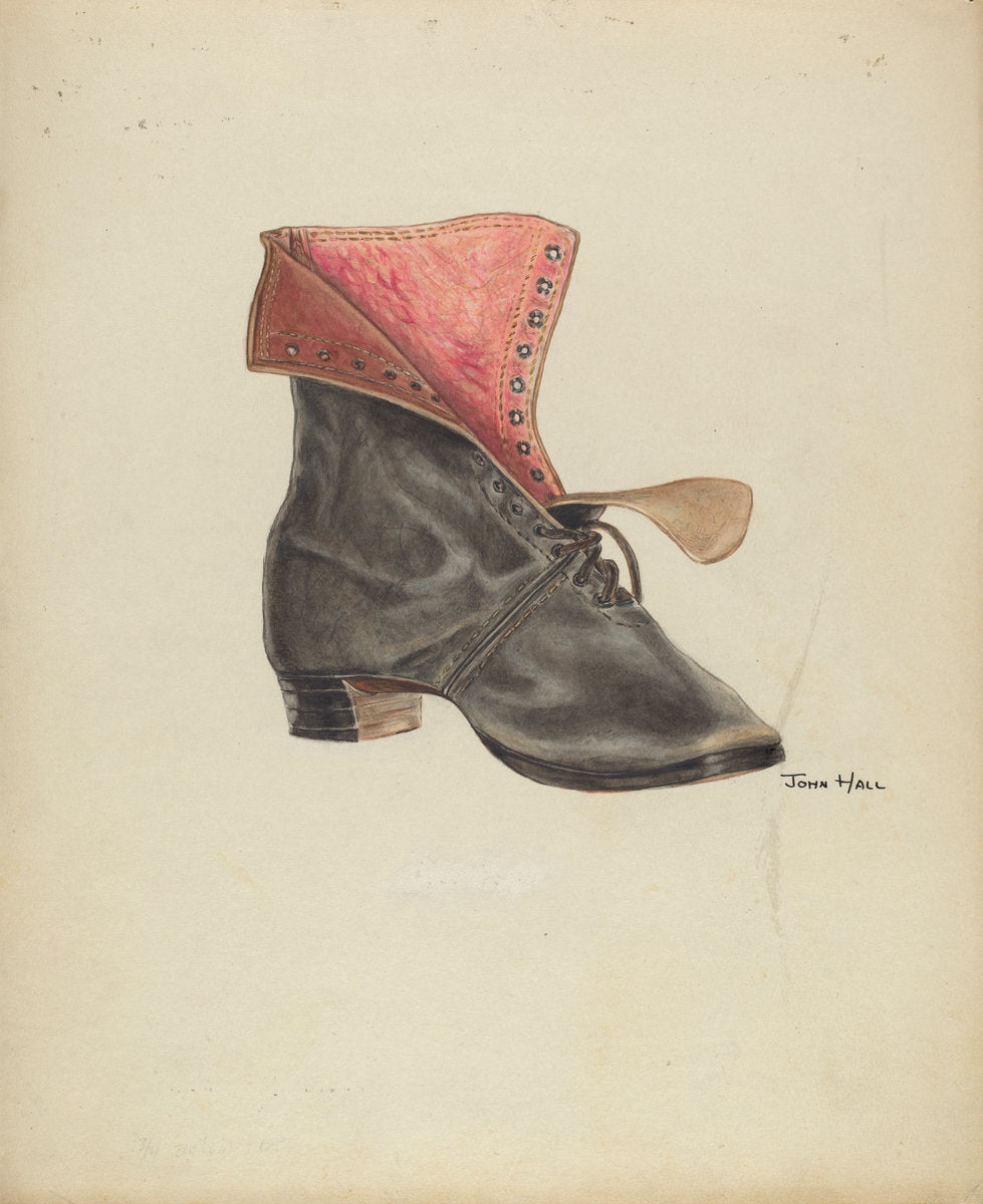 Woman's Shoe by John Hall (American, active c. 1935), 16X12"(A3)Poster Print